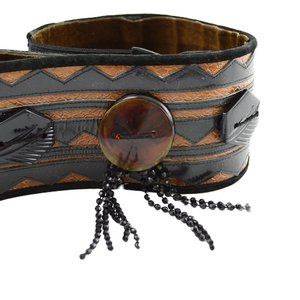 Vintage Leather Waist Belt #170-512